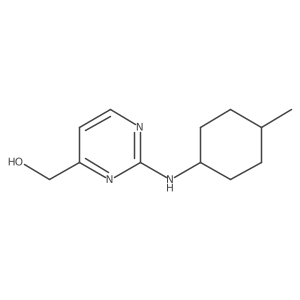(2-{[(1r,4r)-4-Methylcyclohexyl]amino}pyrimidin-4-yl)methanol Structure