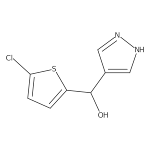 (5-Chlorothiophen-2-yl)(1H-pyrazol-4-yl)methanol结构式