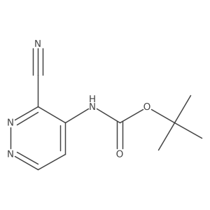 Tert-butyl N-(3-cyanopyridazin-4-YL)carbamate Structure