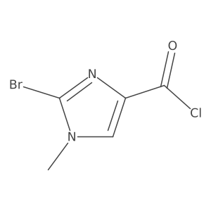 2-Bromo-1-methyl-1h-imidazole-4-carbonyl chloride结构式