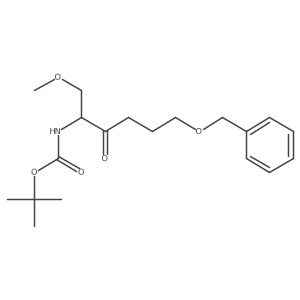 tert-butyl N-[6-(benzyloxy)-1-methoxy-3-oxohexan-2-yl]carbamate Structure
