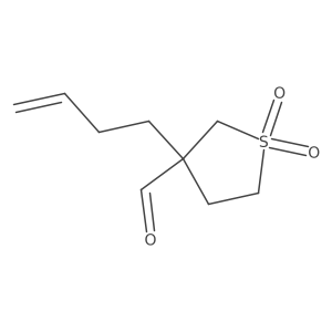 3-(But-3-en-1-yl)-1,1-dioxo-1lambda6-thiolane-3-carbaldehyde Structure