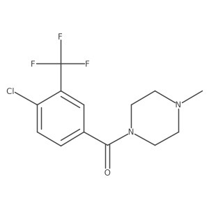 [4-Chloro-3-(trifluoromethyl)phenyl](4-methyl-1-piperazinyl)methanone结构式