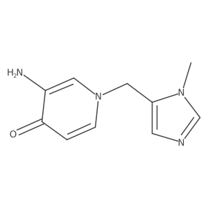 3-amino-1-[(1-methyl-1H-imidazol-5-yl)methyl]-1,4-dihydropyridin-4-one Structure