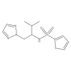 N-(3-methyl-1-(2H-1,2,3-triazol-2-yl)butan-2-yl)thiophene-2-sulfonamide Structure