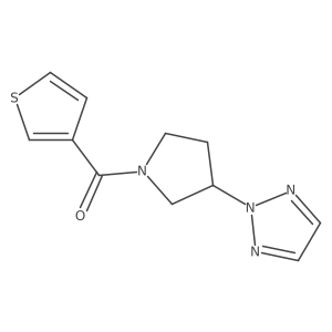 (3-(2H-1,2,3-triazol-2-yl)pyrrolidin-1-yl)(thiophen-3-yl)methanone Structure