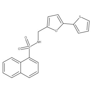 N-((5-(thiophen-2-yl)furan-2-yl)methyl)naphthalene-1-sulfonamide Structure