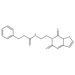 N-[2-(2,4-dioxo-4aH-thieno[3,2-d]pyrimidin-3-yl)ethyl]-3-phenylpropanamide Structure