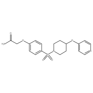 2-(4-((4-(Pyridin-4-yloxy)piperidin-1-yl)sulfonyl)phenoxy)acetamide Structure