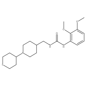 1-(2,3-dimethoxyphenyl)-3-((1-(tetrahydro-2H-thiopyran-4-yl)piperidin-4-yl)methyl)urea结构式