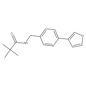 N-((6-(furan-3-yl)pyridin-3-yl)methyl)pivalamide结构式