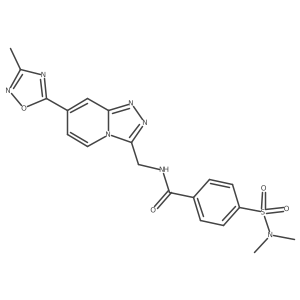 4-(N,N-dimethylsulfamoyl)-N-((7-(3-methyl-1,2,4-oxadiazol-5-yl)-[1,2,4]triazolo[4,3-a]pyridin-3-yl)methyl)benzamide Structure
