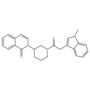 3-(1-(2-(1-methyl-1H-indol-3-yl)acetyl)piperidin-3-yl)quinazolin-4(3H)-one Structure