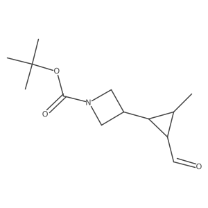 tert-Butyl 3-(2-formyl-3-methylcyclopropyl)azetidine-1-carboxylate Structure