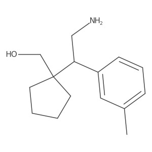 {1-[2-Amino-1-(3-methylphenyl)ethyl]cyclopentyl}methanol Structure