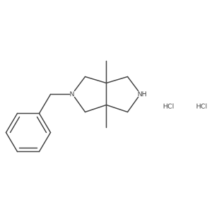 2-Benzyl-3a,6a-dimethyl-octahydropyrrolo[3,4-c]pyrrole dihydrochloride Structure
