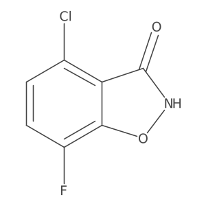 4-Chloro-7-fluoro-1,2-benzoxazol-3-ol Structure