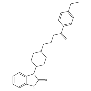 3-[1-[4-(4-ethylphenyl)-4-oxobutyl]piperidin-4-yl]-1H-benzimidazol-2-one结构式