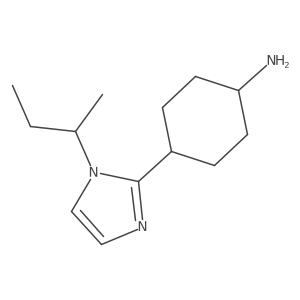 4-[1-(Butan-2-yl)-1H-imidazol-2-yl]cyclohexan-1-amine Structure