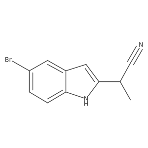 2-(5-bromo-1H-indol-2-yl)propanenitrile Structure