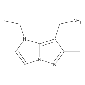 (1-ethyl-6-methyl-imidazo[1,2-b]pyrazol-7-yl)methanamine Structure