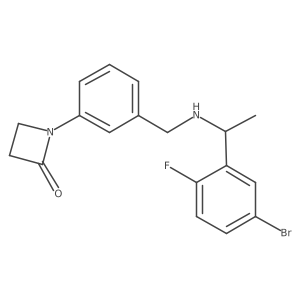 1-[3-({[1-(5-Bromo-2-fluorophenyl)ethyl]amino}methyl)phenyl]azetidin-2-one结构式