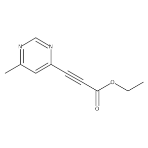 Ethyl 3-(6-methylpyrimidin-4-yl)prop-2-ynoate结构式