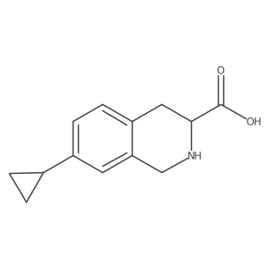 7-Cyclopropyl-1,2,3,4-tetrahydroisoquinoline-3-carboxylic acid Structure