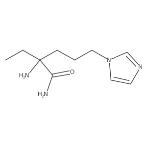 2-amino-2-ethyl-5-(1H-imidazol-1-yl)pentanamide Structure
