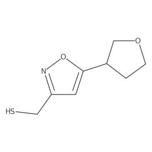 [5-(Oxolan-3-yl)-1,2-oxazol-3-yl]methanethiol结构式