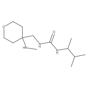 1-{[4-(Methylamino)oxan-4-yl]methyl}-3-(3-methylbutan-2-yl)urea Structure