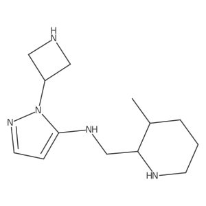 1-(azetidin-3-yl)-N-[(3-methylpiperidin-2-yl)methyl]-1H-pyrazol-5-amine Structure