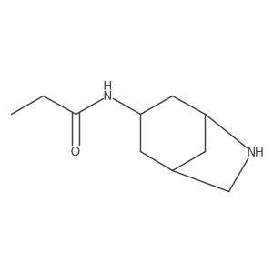N-{6-azabicyclo[3.2.1]octan-3-yl}propanamide结构式