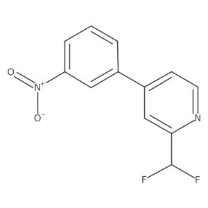 2-(Difluoromethyl)-4-(3-nitrophenyl)pyridine Structure