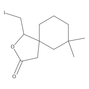 1-(Iodomethyl)-7,7-dimethyl-2-oxaspiro[4.5]decan-3-one Structure