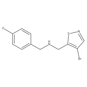 [(4-Bromo-1,2-thiazol-5-yl)methyl][(4-fluorophenyl)methyl]amine Structure