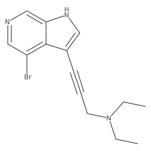 (3-{4-bromo-1H-pyrrolo[2,3-c]pyridin-3-yl}prop-2-yn-1-yl)diethylamine Structure