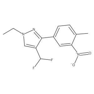 4-(difluoromethyl)-1-ethyl-3-(4-methyl-3-nitrophenyl)-1H-pyrazole Structure