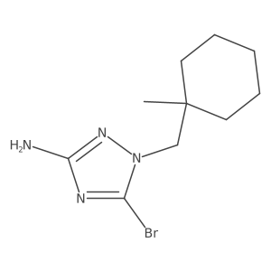 5-bromo-1-[(1-methylcyclohexyl)methyl]-1H-1,2,4-triazol-3-amine Structure