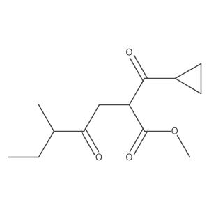 Methyl 2-cyclopropanecarbonyl-5-methyl-4-oxoheptanoate Structure
