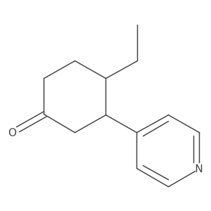 4-Ethyl-3-(pyridin-4-yl)cyclohexan-1-one结构式