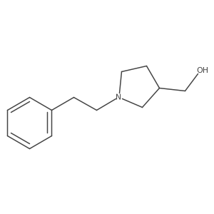 [1-(2-Phenylethyl)pyrrolidin-3-yl]methanol结构式