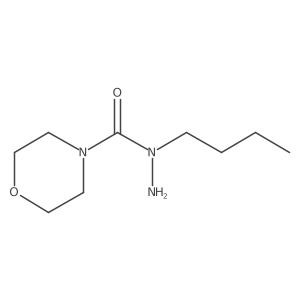 N-butylmorpholine-4-carbohydrazide结构式