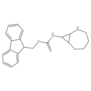 (9H-fluoren-9-yl)methyl N-{2-azabicyclo[5.1.0]octan-8-yl}carbamate结构式