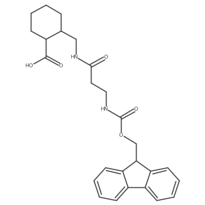 2-{[3-({[(9H-fluoren-9-yl)methoxy]carbonyl}amino)propanamido]methyl}cyclohexane-1-carboxylic acid Structure