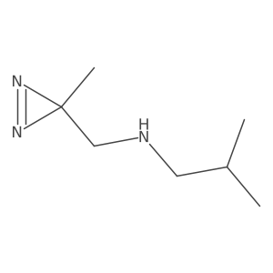 [(3-methyl-3H-diazirin-3-yl)methyl](2-methylpropyl)amine Structure
