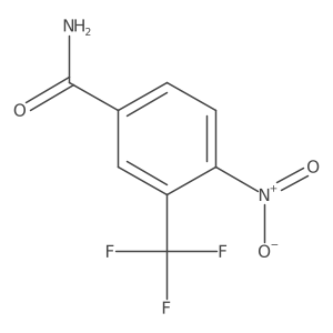 4-Nitro-3-(trifluoromethyl)benzamide结构式