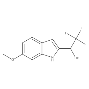 (1S)-2,2,2-trifluoro-1-(6-methoxy-1H-indol-2-yl)ethan-1-ol Structure