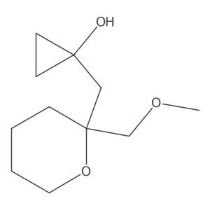 1-{[2-(Methoxymethyl)oxan-2-yl]methyl}cyclopropan-1-ol Structure