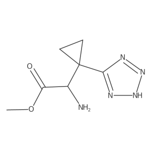 methyl 2-amino-2-[1-(1H-1,2,3,4-tetrazol-5-yl)cyclopropyl]acetate Structure